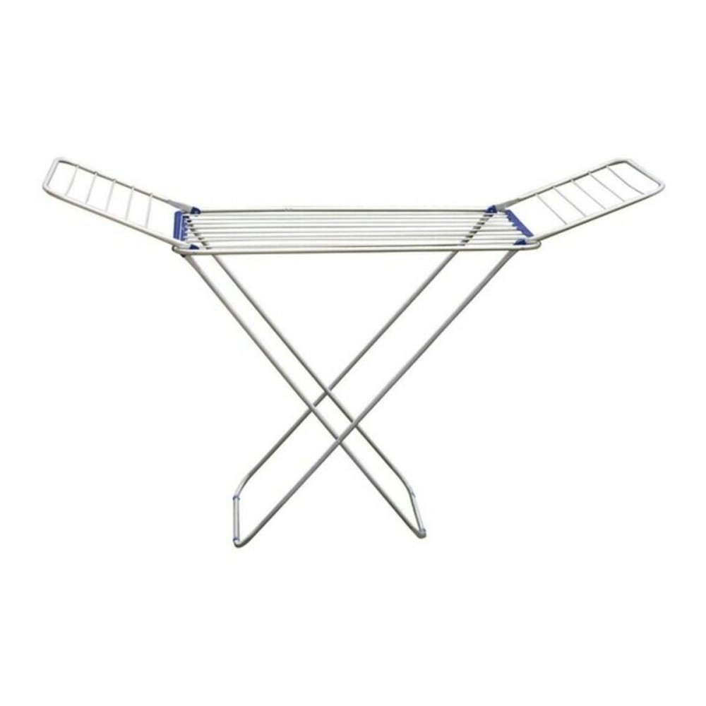 Folding clothes line Silver Aluminium Blue 175 x 55 x 110 cm