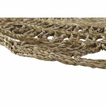 Tapete DKD Home Decor 150 x 150 x 1 cm Flor Natural Poliéster Multicolor Fibra Entrançado Zostera marina