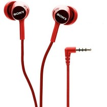 Auricolari con Microfono Sony MDR-EX155AP Rosso