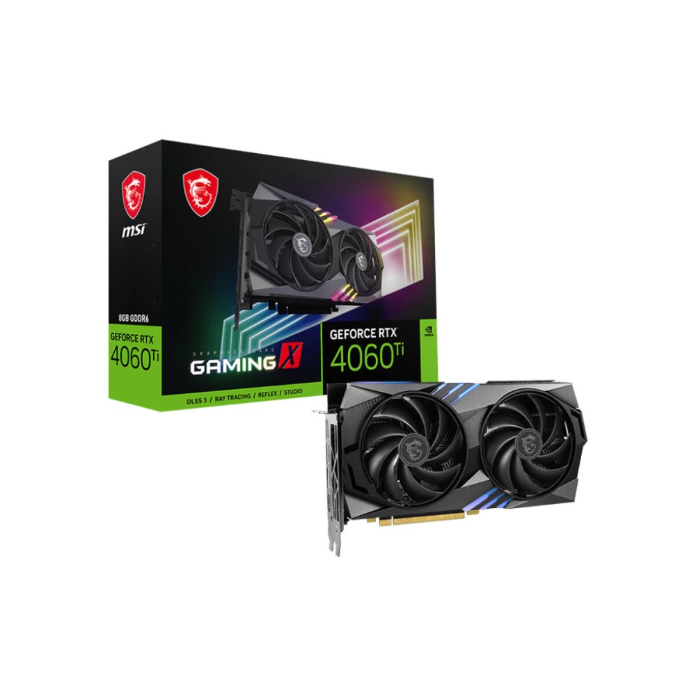 Grafikkarte MSI GEFORCE RTX 4060 TI GAMING X 8G 8 GB GDDR6 NVIDIA Geforce RTX 4060 Ti