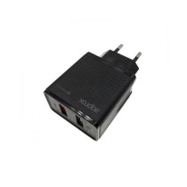 Wall Charger APPROX APPUSBWALLQC 18W Black