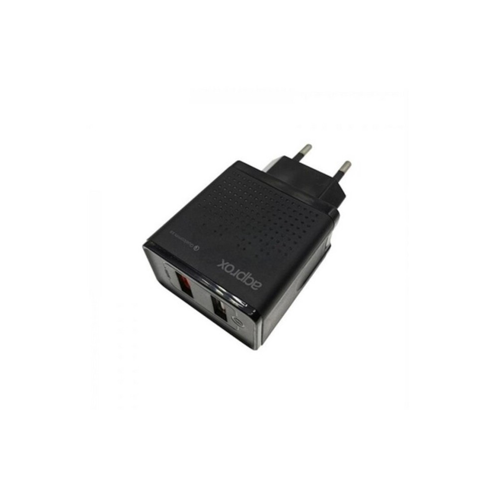 Wall Charger APPROX APPUSBWALLQC 18W Black