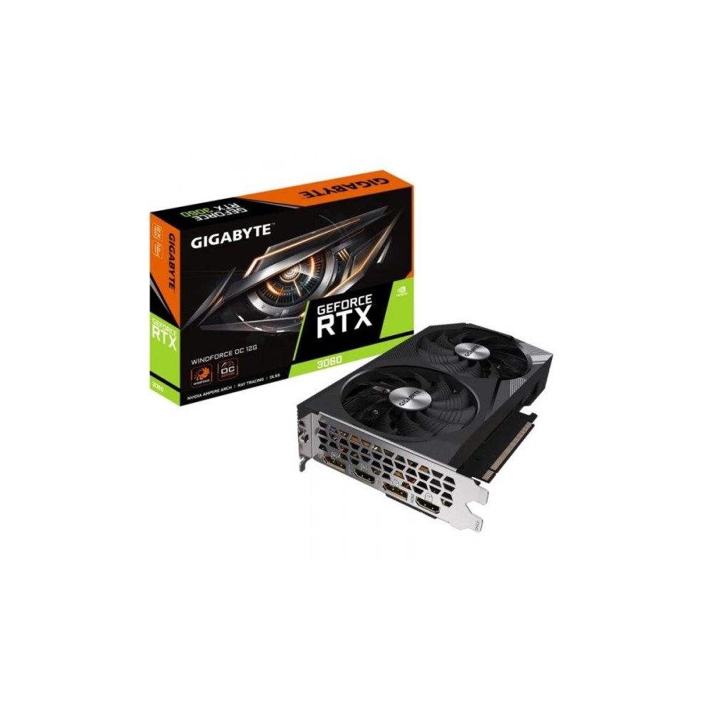 Placa Gráfica Gigabyte GeForce RTX 3060 WINDFORCE OC 12G 12 GB RAM NVIDIA GeForce RTX 3060