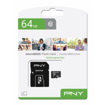Cartão de Memória Micro SD com Adaptador PNY P-SDU64G10PPL-GE 64 GB