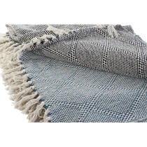 Couverture DKD Home Decor Bleu Gris 130 x 170 x 1 cm (2 Unités)