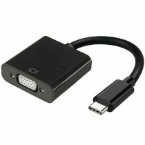 USB-C Adaptor Aisens Conversor USB-C a VGA, USB-C/M - HDB15/H, Negro, 15cm VGA