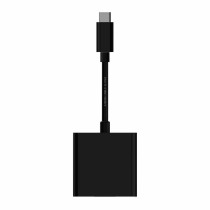 USB-C Adaptor Aisens Conversor USB-C a VGA, USB-C/M - HDB15/H, Negro, 15cm VGA