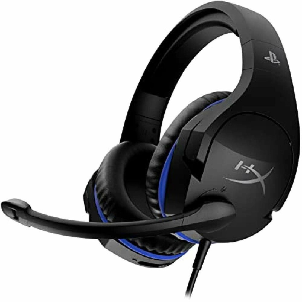 Auriculares com microfone para Vídeojogos Hyperx HyperX Cloud Stinger PS5-PS4 Preto/Azul Azul Preto