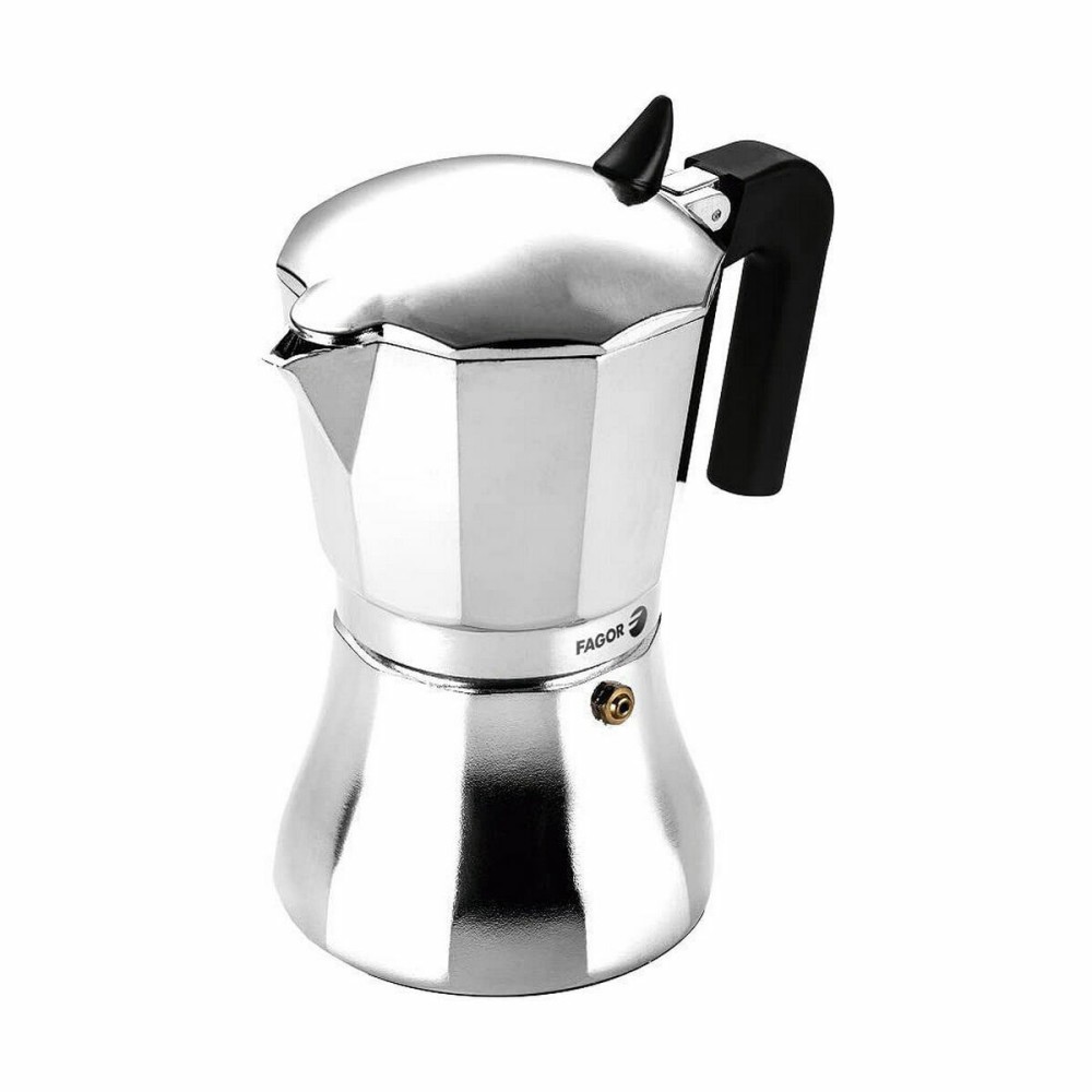 Italienische Kaffeemaschine Fagor Aluminium 6 Tassen