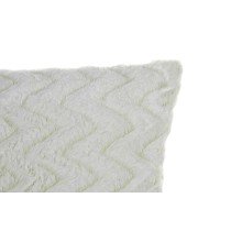 Cushion DKD Home Decor White Squared Zigzag Alpino 45 x 10 x 45 cm