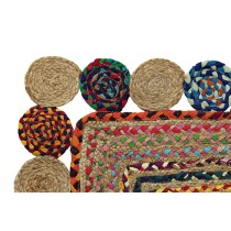 Carpet DKD Home Decor Cotton Multicolour Jute (60 x 240 x 1 cm)