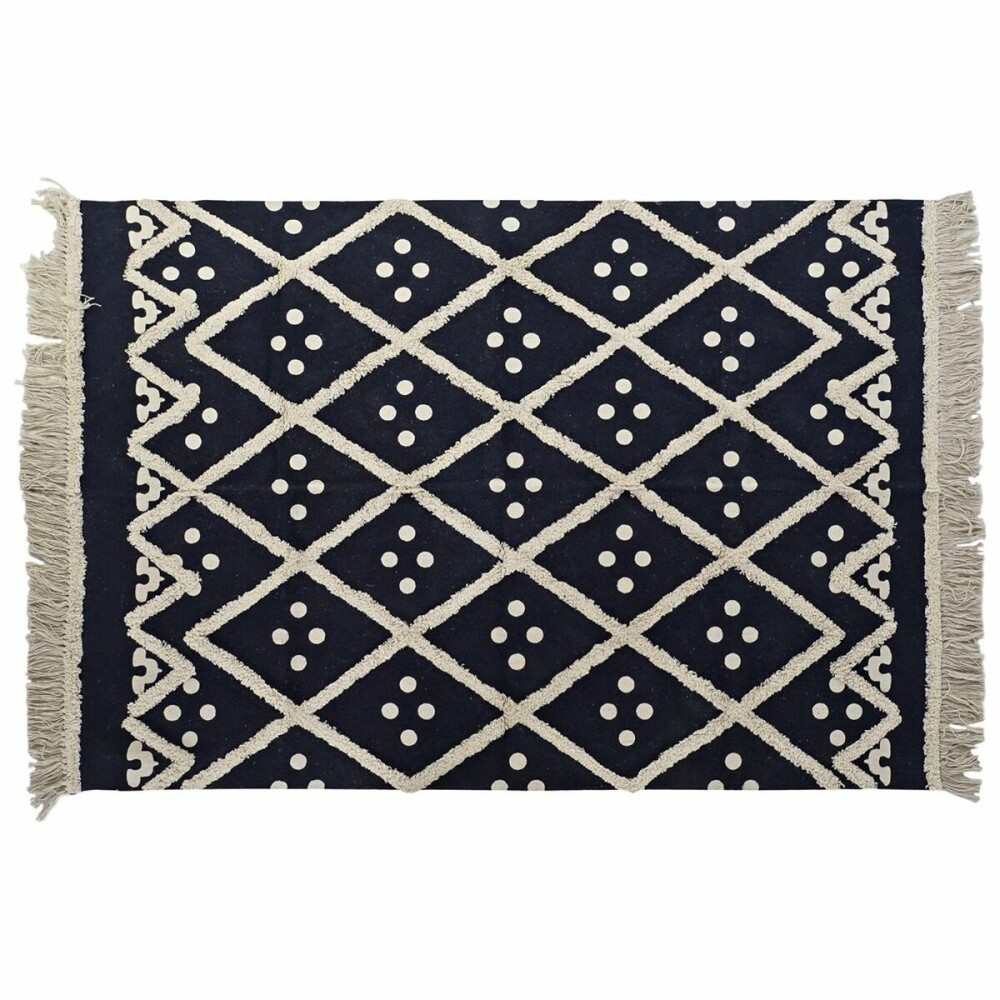 Carpet DKD Home Decor Beige Navy Blue (160 x 230 x 1 cm)