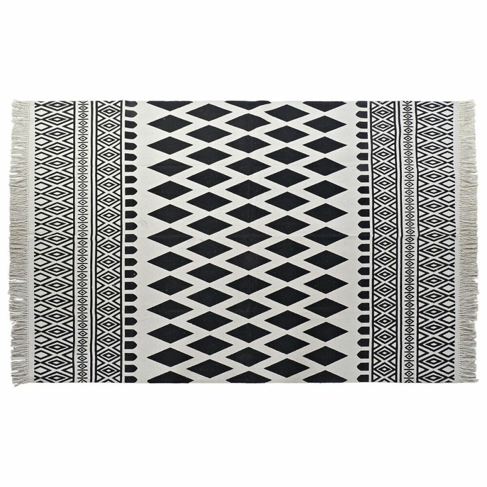 Tappeto DKD Home Decor Nero Bianco (160 x 250 x 0,7 cm)