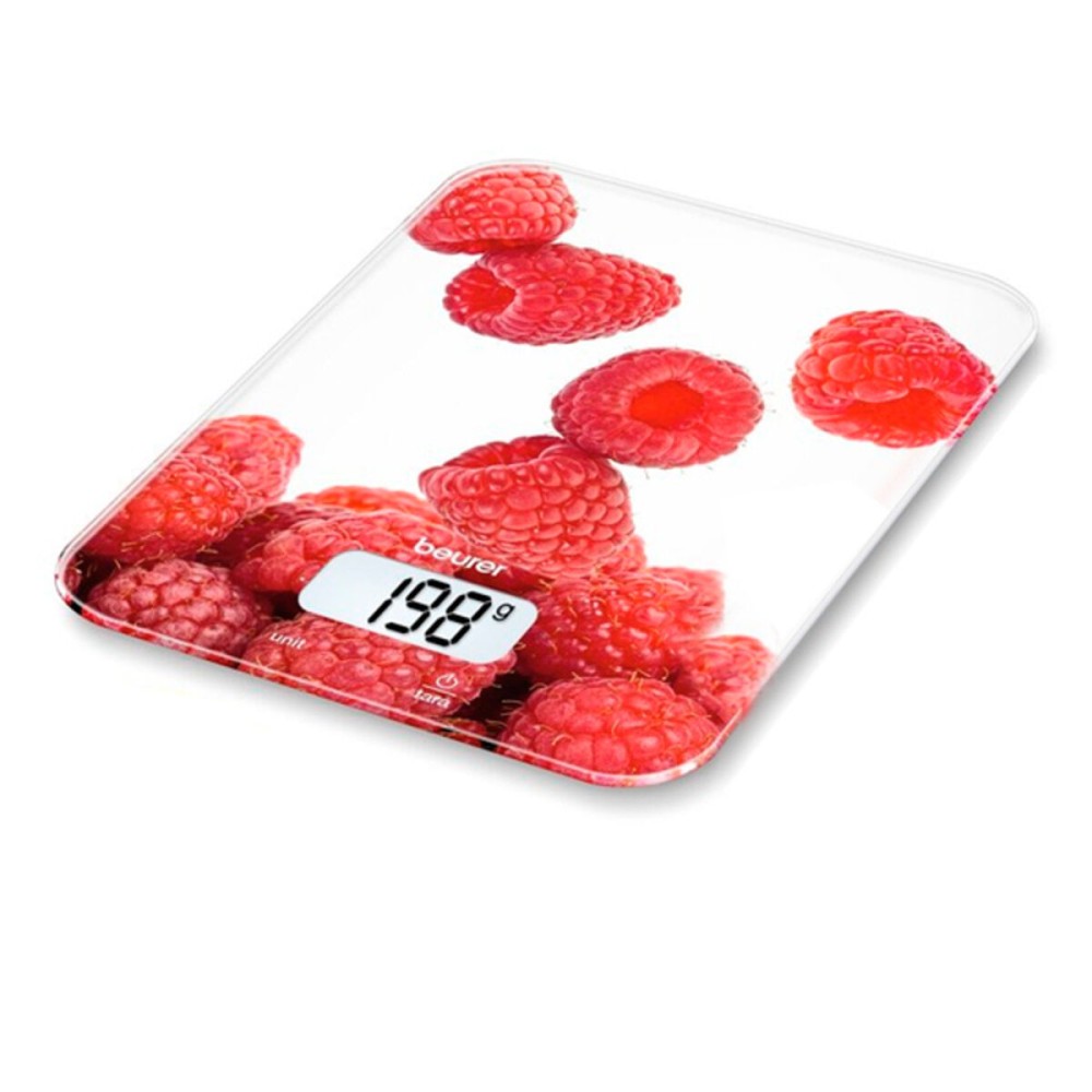 Balança de Cozinha Beurer KS 19 berry 5 Kg Branco Vermelho 5 kg