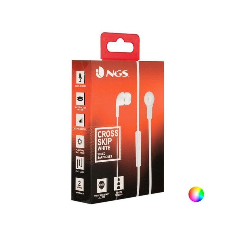 Auriculares de botão NGS Cross Kip (1,2 m)