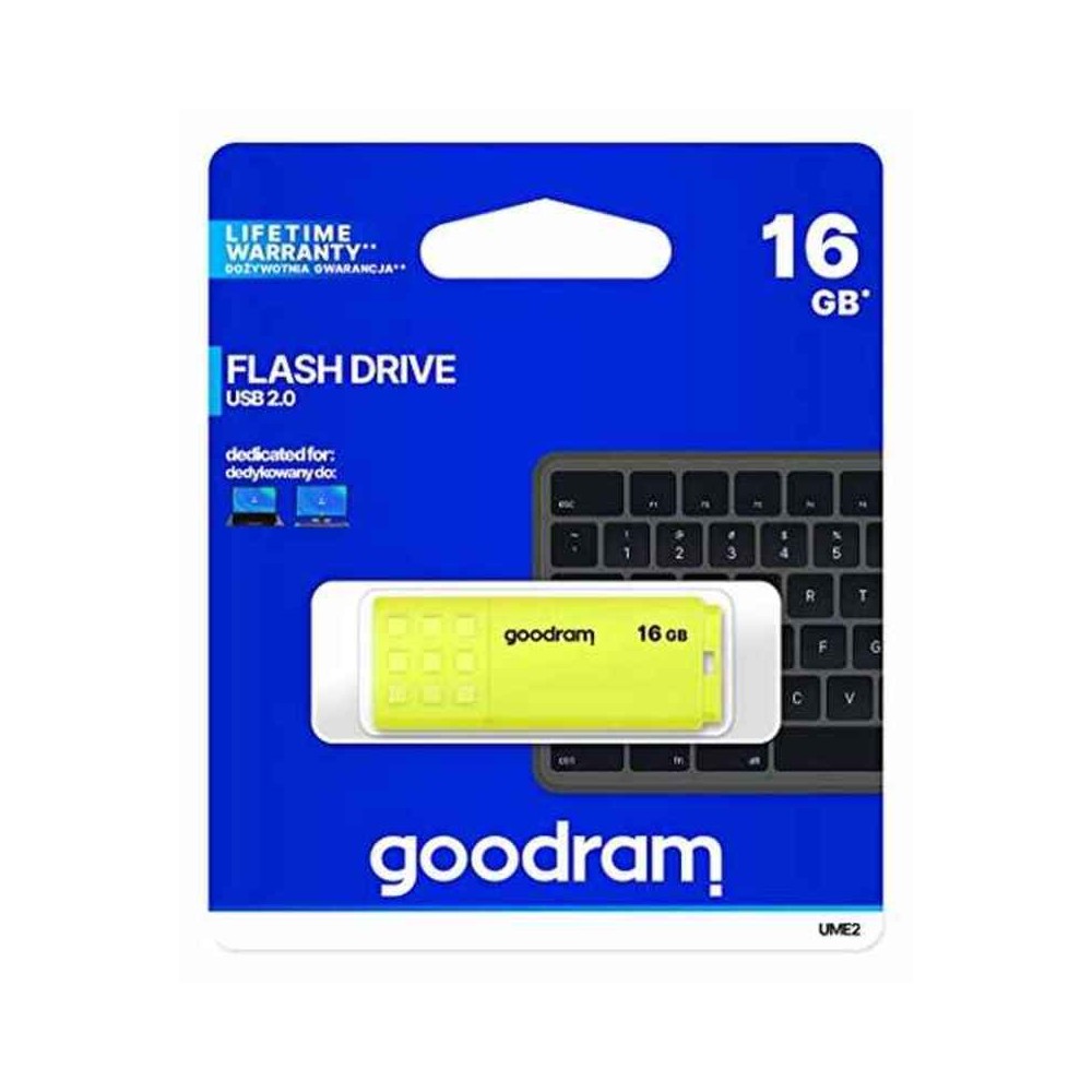 Memoria USB GoodRam UME2 Amarillo 16 GB