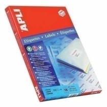 Adhesives/Labels Apli 64 x 33,9 mm 100 Sheets White A4