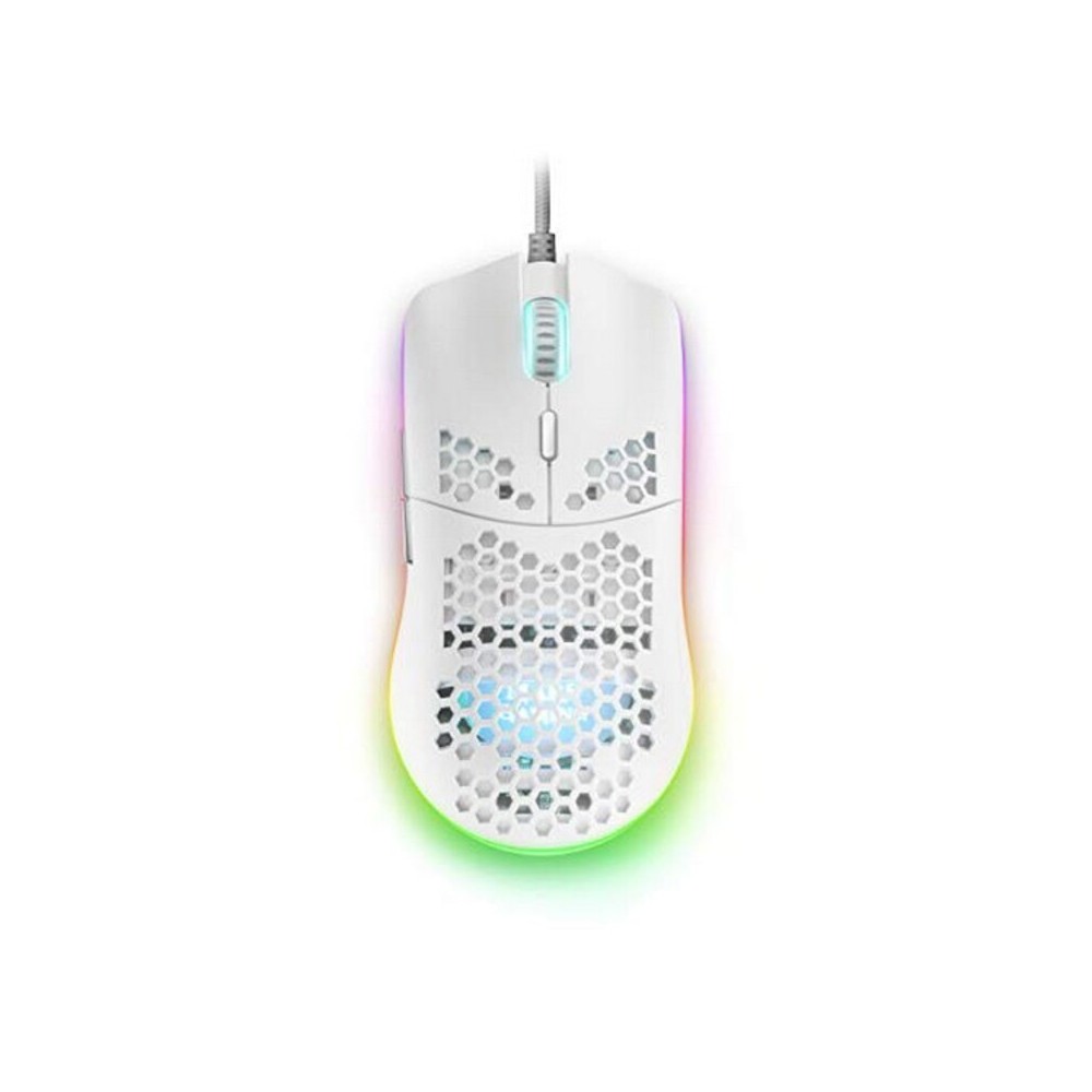 LED Gaming Mouse Mars Gaming MMAXW 220 ips 12400 dpi White