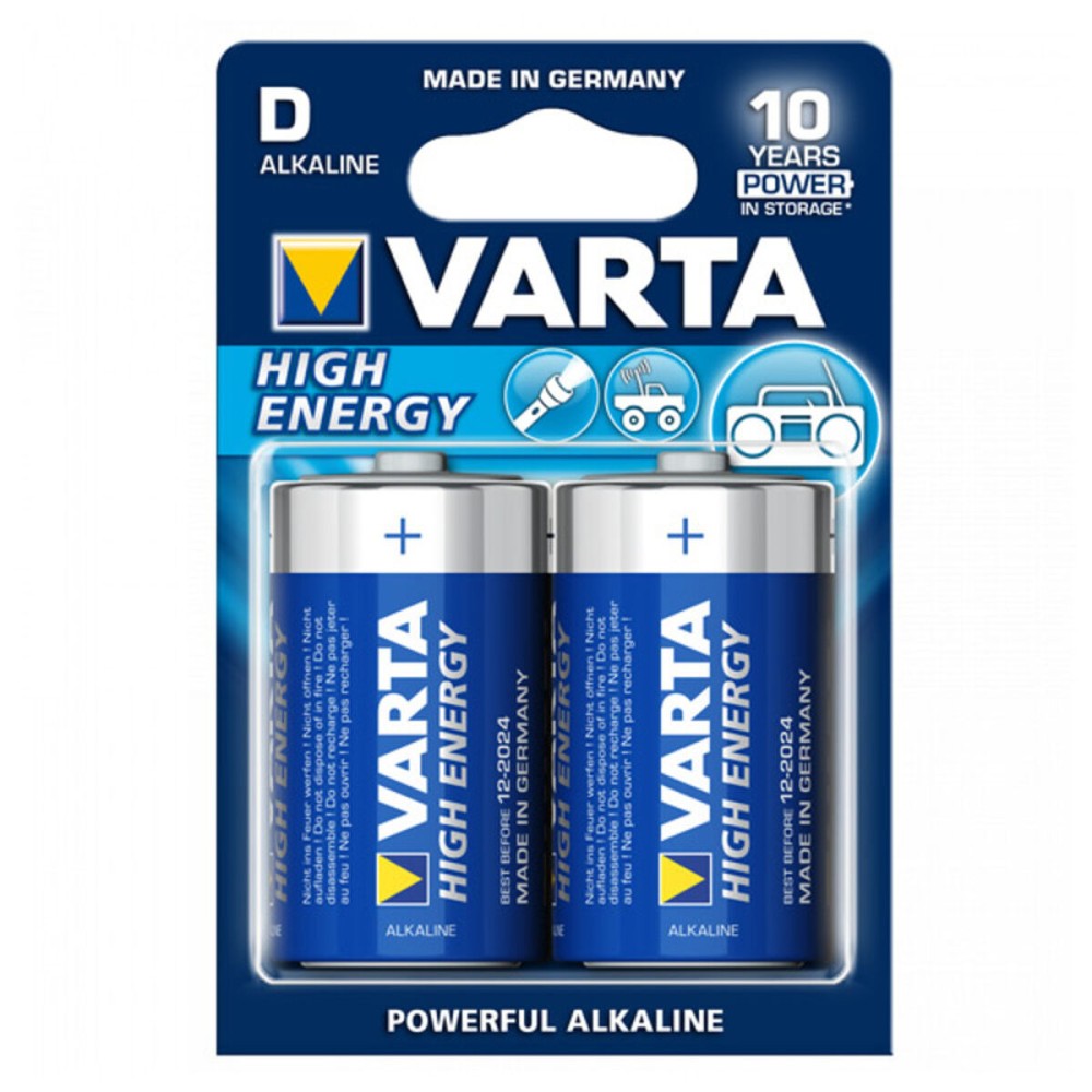 Pilha Varta LR20 D 1,5 V 16500 mAh High Energy (2 pcs) Azul