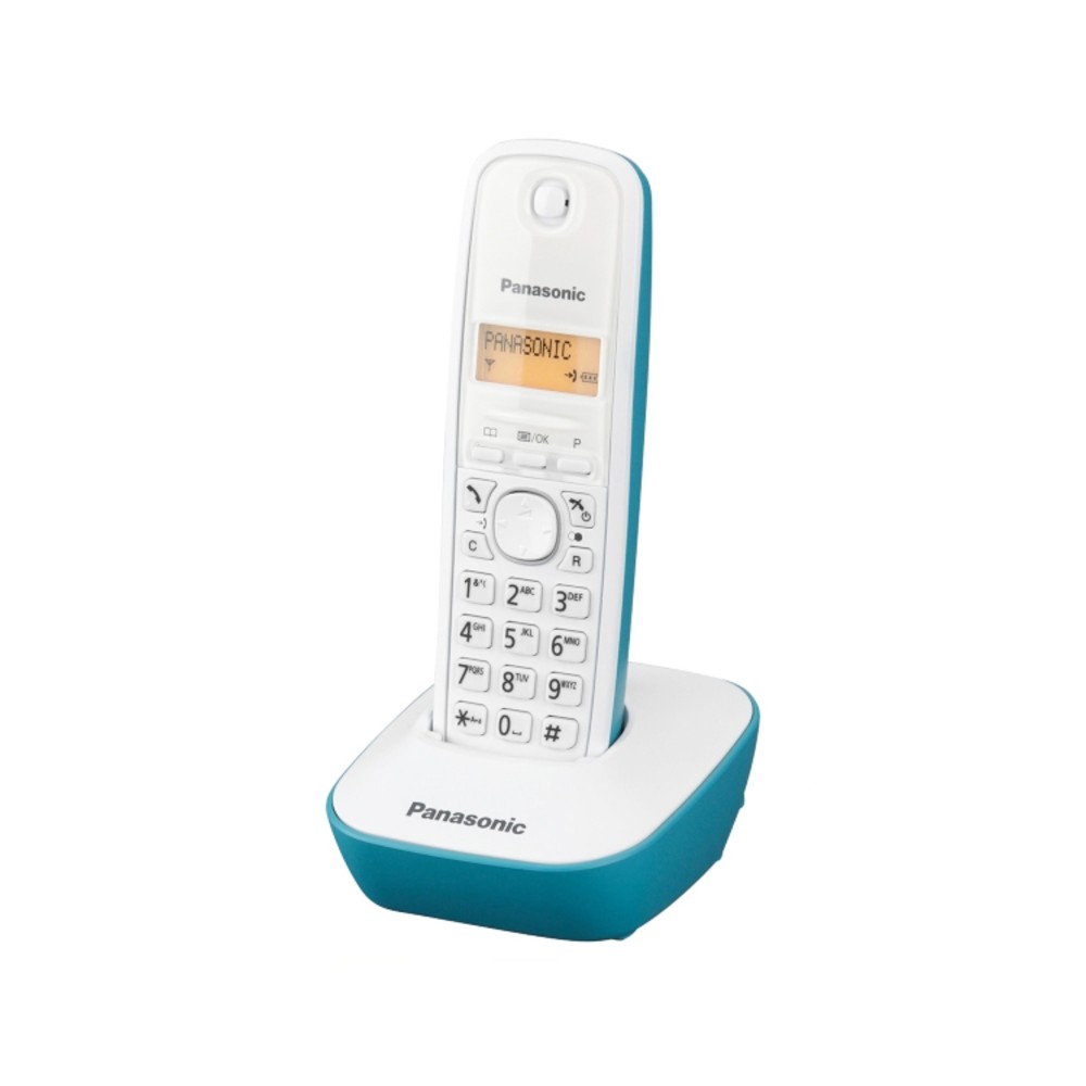 Wireless Phone Panasonic Corp. KX-TG1611SPC DECT White Turquoise Amber