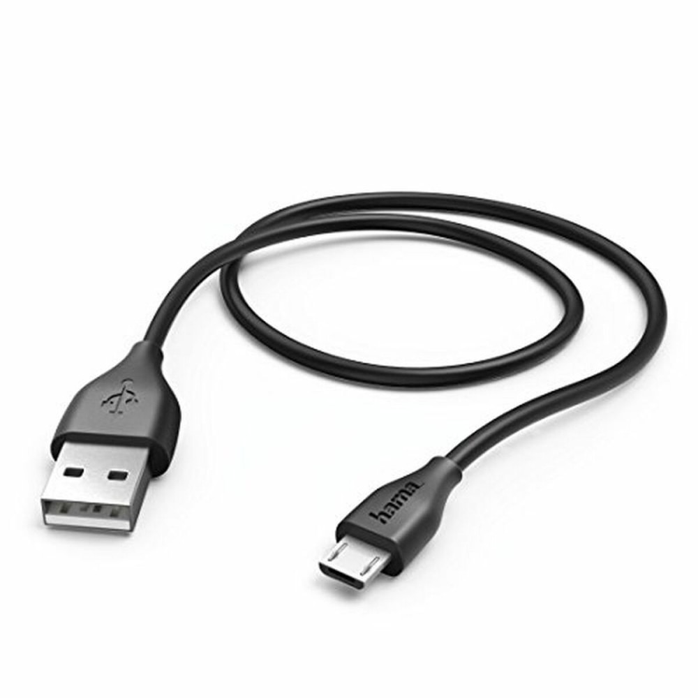 USB 2.0 A to Micro USB B Cable Hama Technics 00173610 1,4M Black