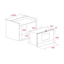 Microwave Teka ML 8220 BIS Grey 1200 W 22 L