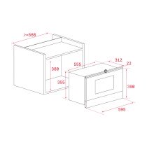 Mikrowelle Teka ML 8220 BIS Grau 1200 W 22 L