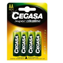 Pilas Alcalinas Cegasa LR6 AA 1,5V (4 uds)