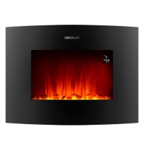 Camino Elettrico Decorativo da Parete Cecotec Ready Warm 2250 Curved Flames Connected Nero 1000 - 2000 W 2000 W