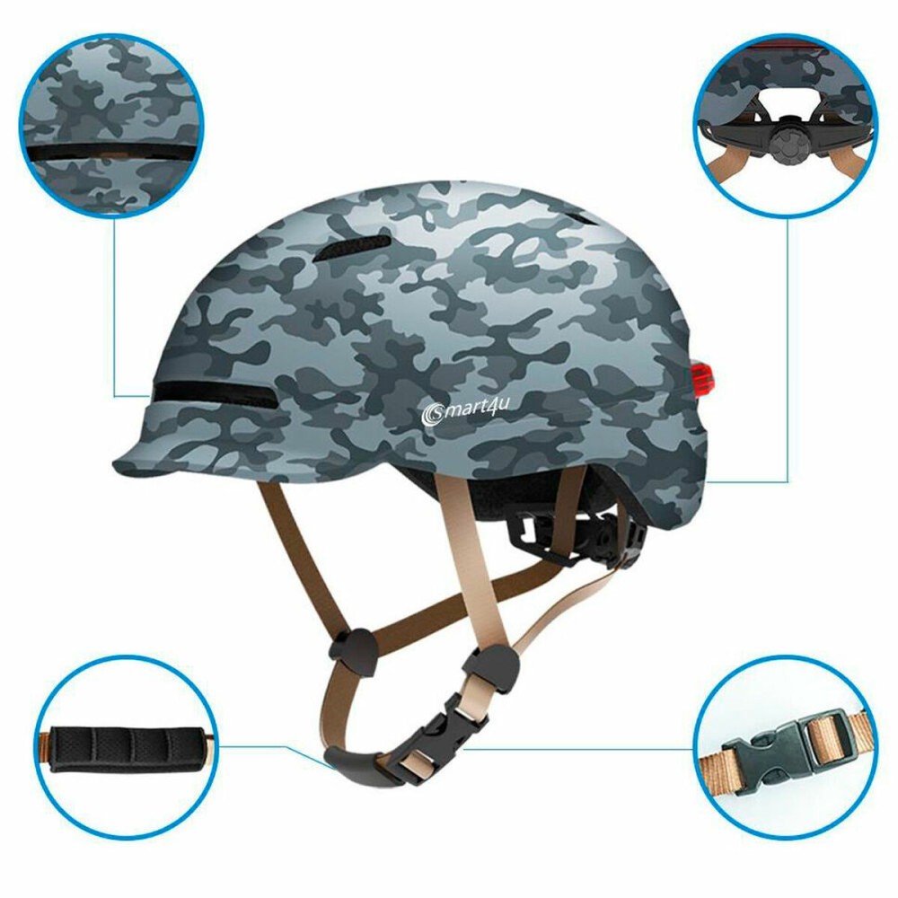 Capacete para Trotinete Elétrica SMART4U SH50U ARMY