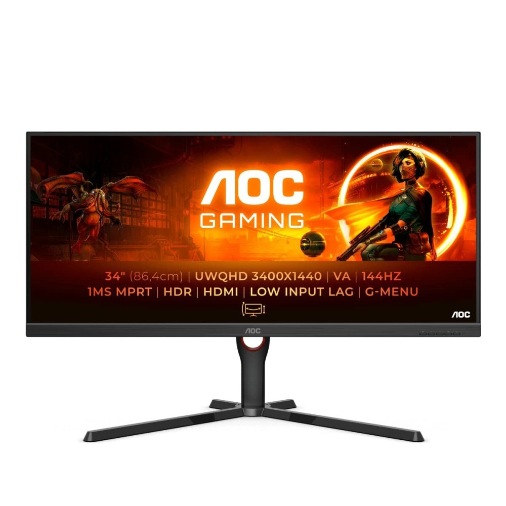 Monitor AOC U34G3XM/EU 34" LED HDR10 VA Flicker free 144 Hz