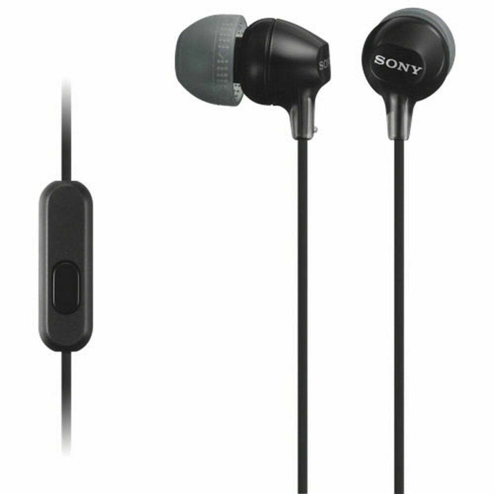 Headphones with Microphone Sony 3.5 mm 100 mW Black