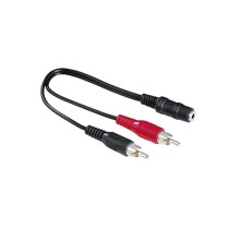 Cabo áudio jack para 2 RCA Hama 00116011