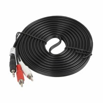 Kabel Audio auf 2 RCA Lanberg CA-MJRC-10CC-0050-BK Schwarz 5 m