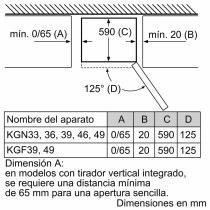 Kühl-Gefrierkombination BOSCH FRIGORIFICO BOSCH COMBI 186 x 60 A++ BLA Weiß (186 x 60 cm)