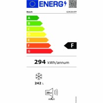 Congelador BOSCH GSN36VIFP  Aço inoxidável (185 x 60 cm)