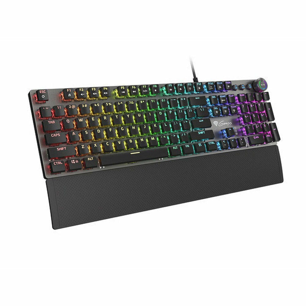 Tastiera per Giochi Genesis NKG-1822 LED RGB Nero Rosso Qwerty in Spagnolo