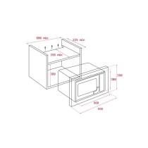 Mikrowelle Teka 112060002 Weiß 700 W 20 L