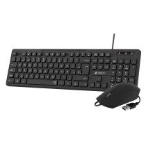 Teclado e Rato Subblim SLIM Qwerty espanhol Preto