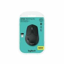 Schnurlose Mouse Logitech M720 1000 dpi Schwarz Schwarz/Weiß Weiß