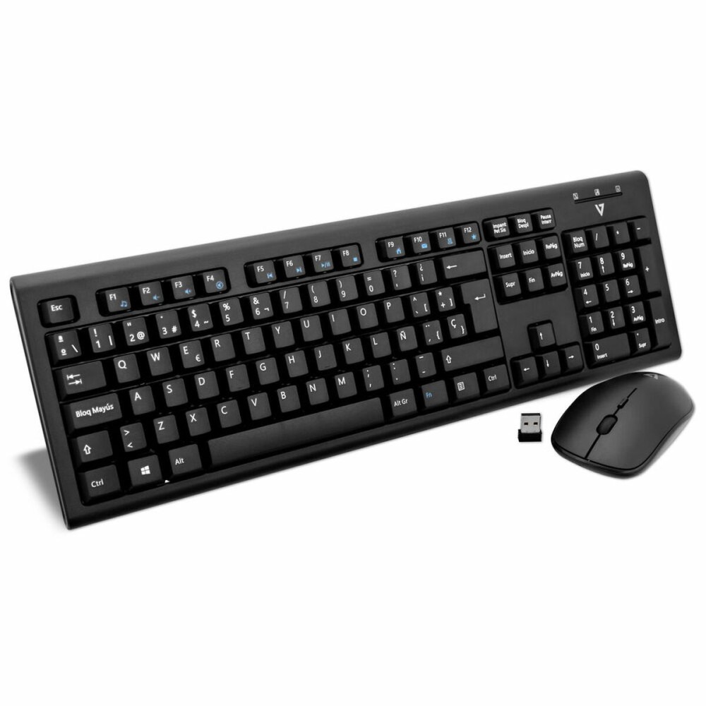 Keyboard and Mouse Microsoft CKW200ES Black Spanish Qwerty QWERTY