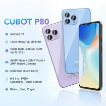 Smartphone Cubot P80 8 GB RAM 6,6" 256 GB Azul