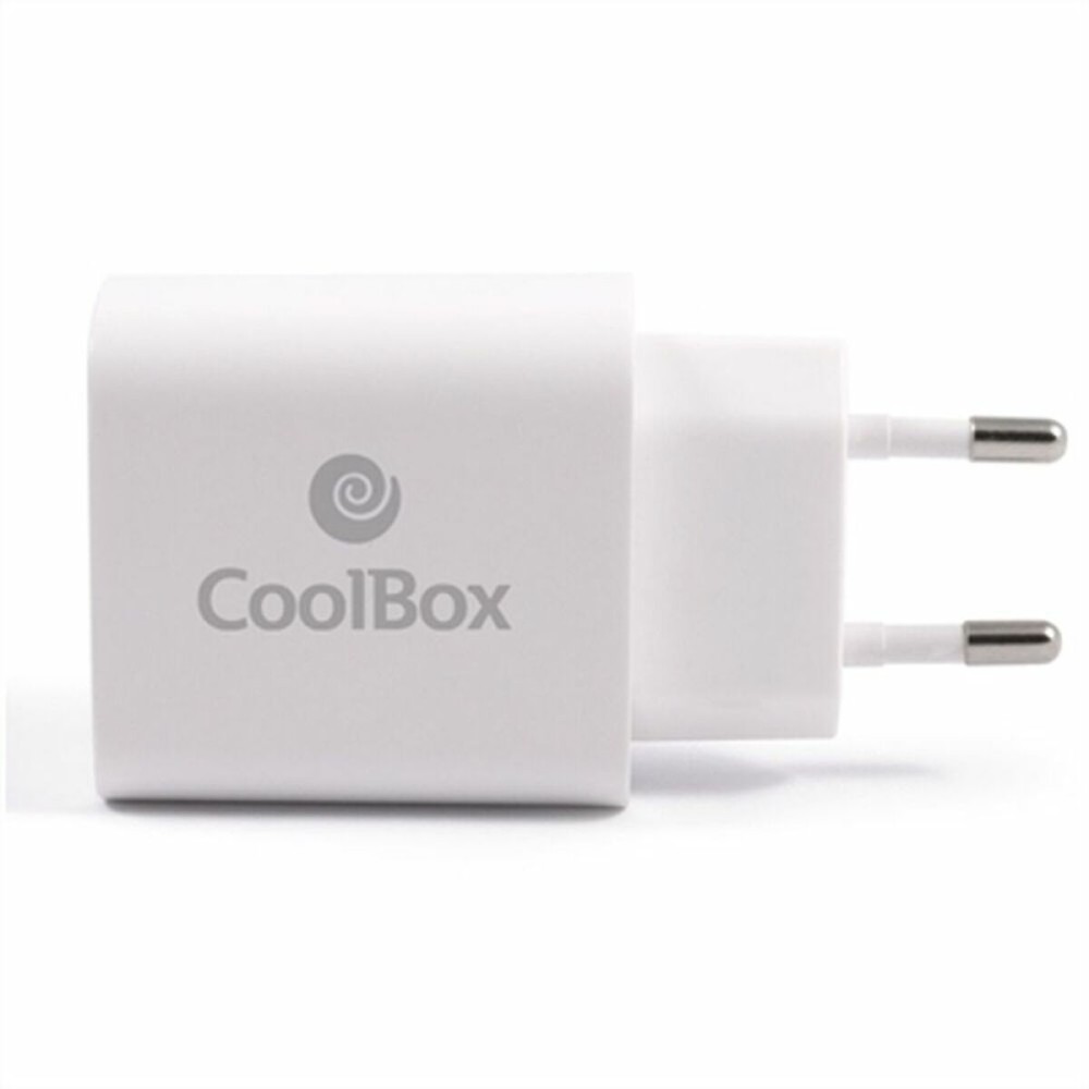 Cargador de Pared 2 en 1 CoolBox COO-CUAC-20P Blanco 20 W