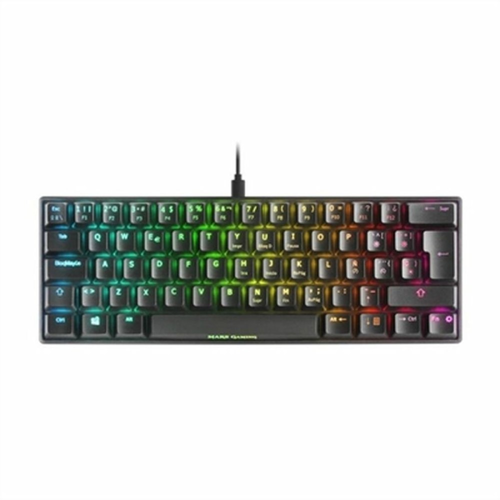 Teclado Gaming Mars Gaming MKMINIBRES Preto Qwerty espanhol