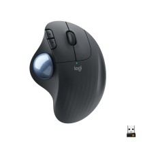 Rato Ergonómico Ótico Logitech ERGO M575 Preto Cinzento