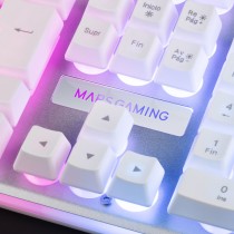 Teclado Mars Gaming MK220 Qwerty Español RGB Blanco