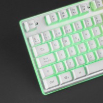 Teclado Mars Gaming MK220 Qwerty Español RGB Blanco