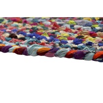 Teppich DKD Home Decor Polyester Baumwolle Bunt Jute (200 x 200 x 0,7 cm)