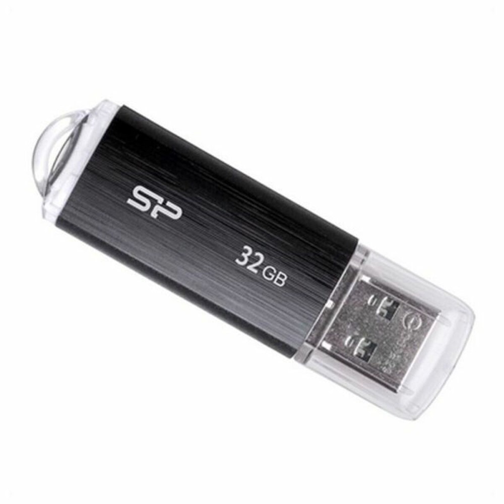 USB Pendrive Silicon Power SP032GBUF2U02V1K 32 GB USB 2.0 Schwarz 32 GB