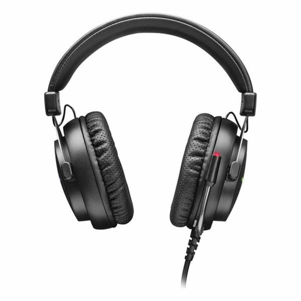 Gaming Headset mit Mikrofon Mars Gaming MH4X LED (2 m) Schwarz